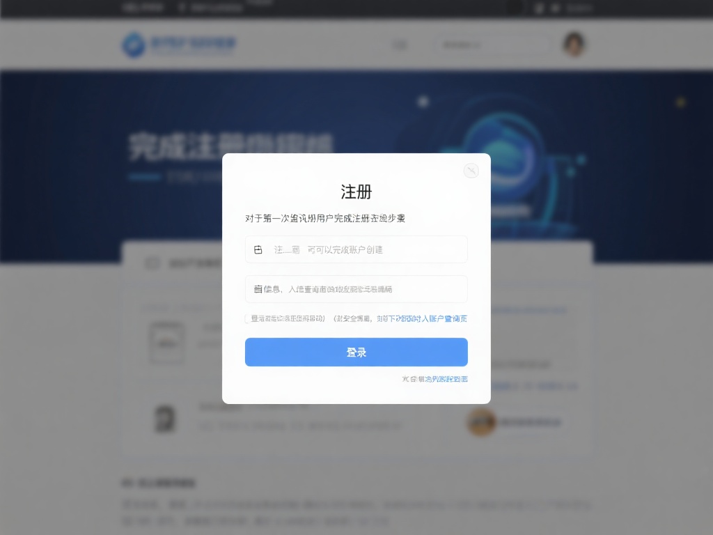 对于首次访问的用户，完成注册是必要步骤。在官网首页